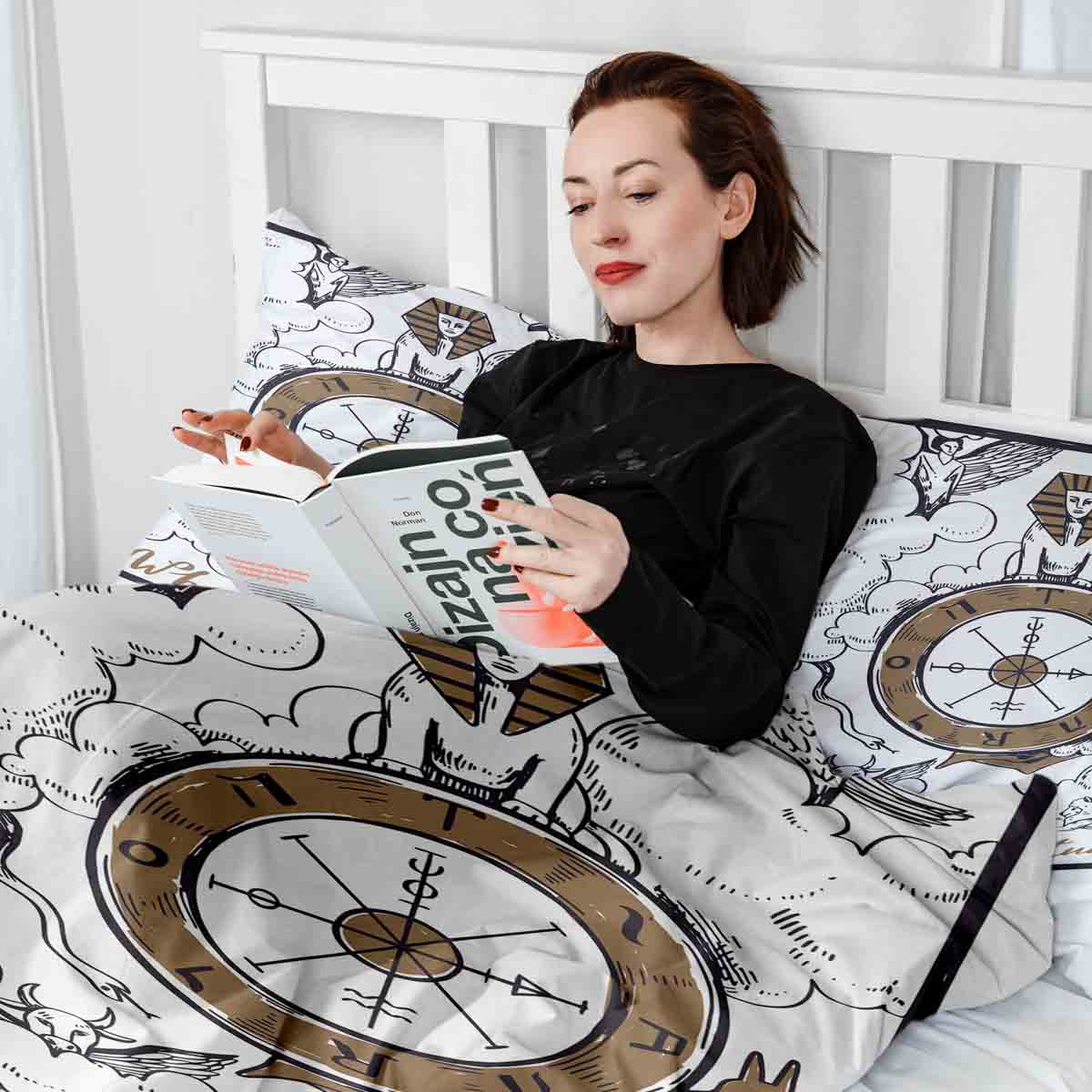 Couverture thérapeutique originale - Housse en coton Wheel of Fortune