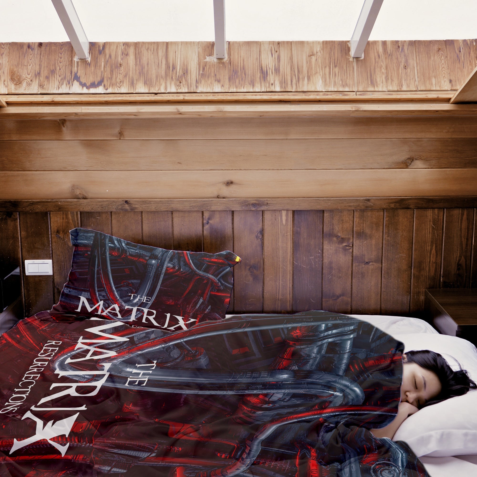 Couverture thérapeutique originale - Housse en coton rouge The Matrix