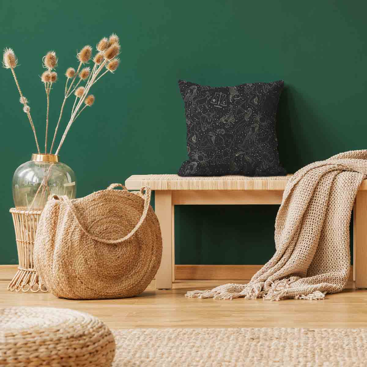 Coussin de santé noir horoscope