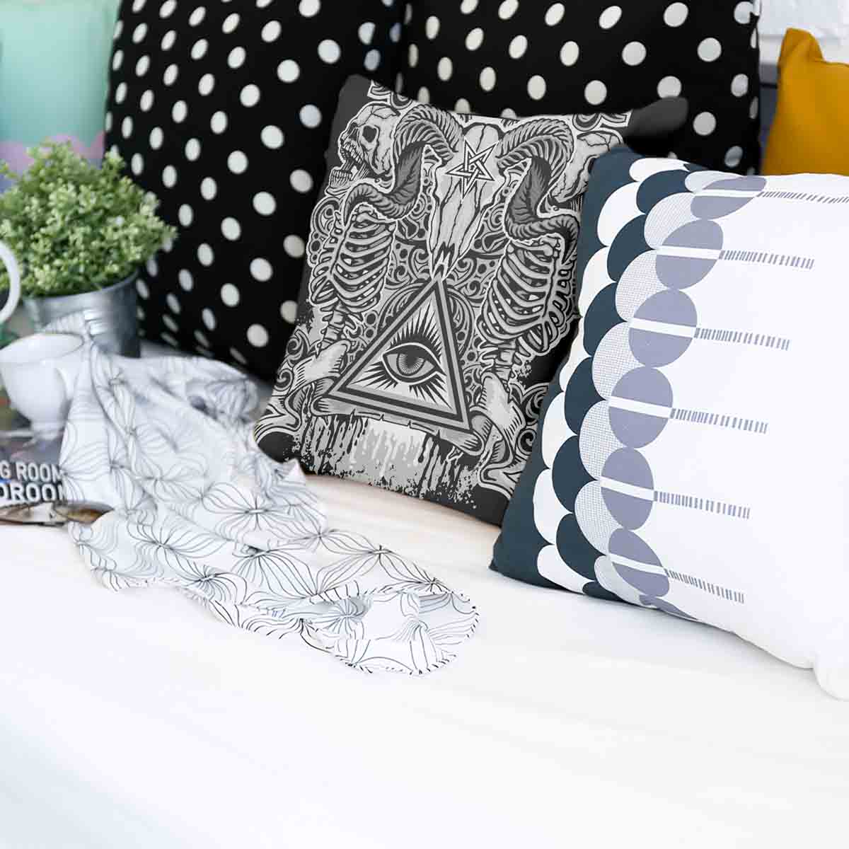 Coussin de santé Noir Oeil 2