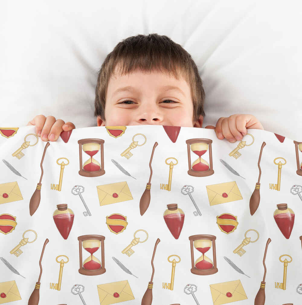 Couverture thérapeutique originale - Housse en coton blanc Magic