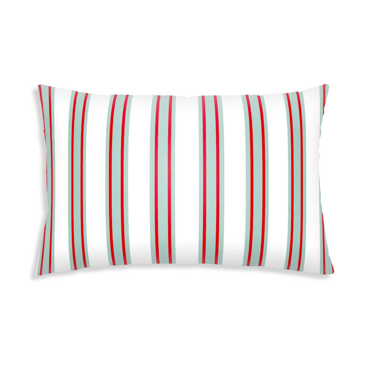 Coussin de santé rayé rouge vert pour adultes
