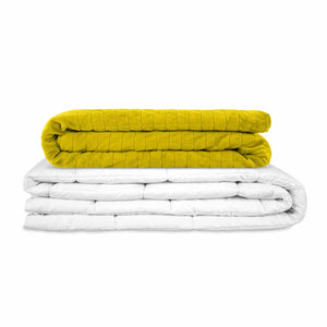 Couverture thérapeutique originale - Couverture pondérée avec housse 4 saisons en citron vert pour adultes