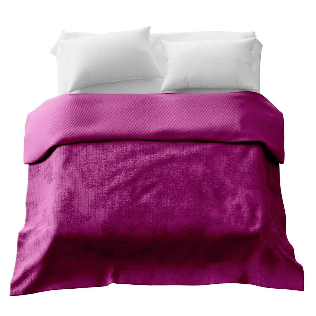 Couverture thérapeutique originale - Housse 4 saisons en violet