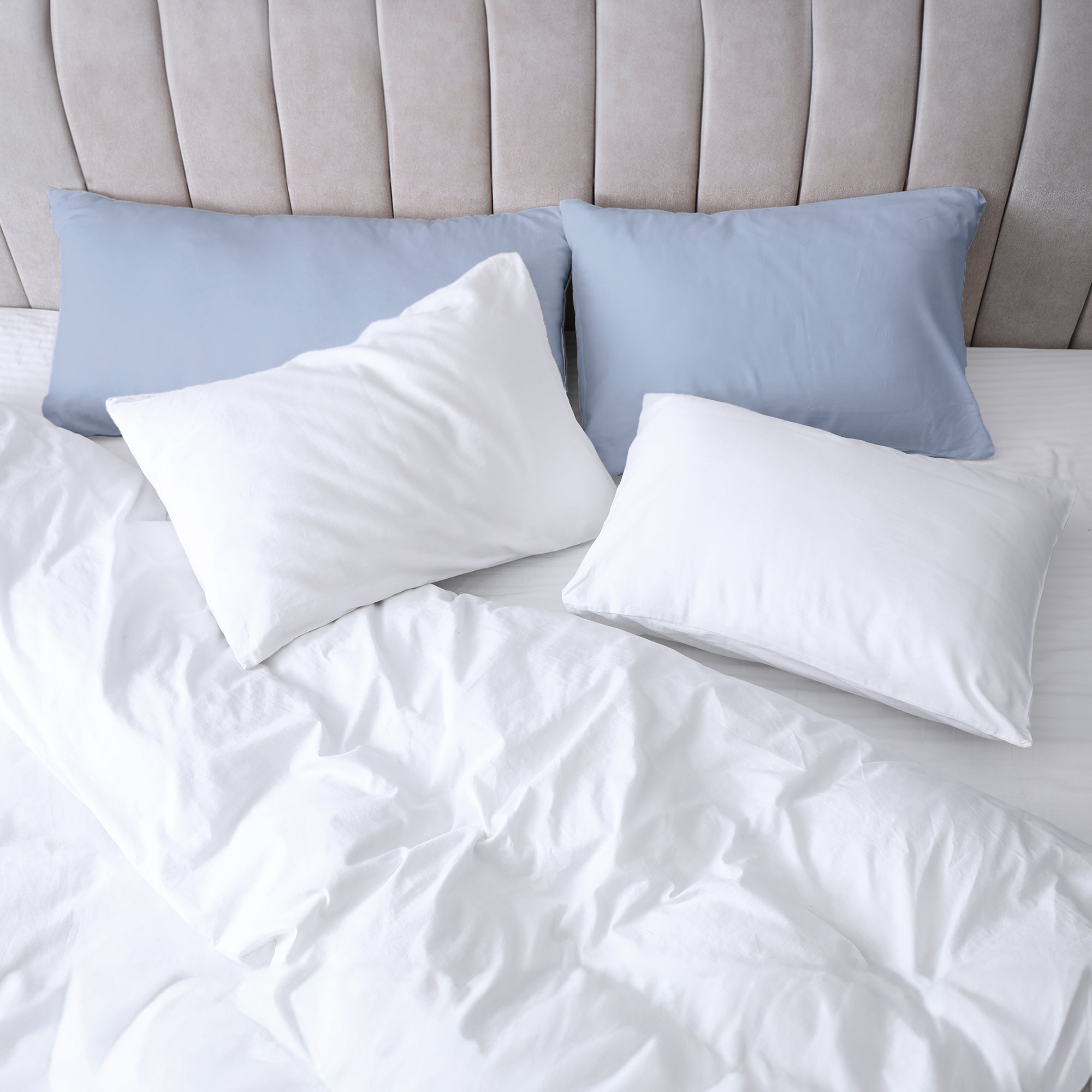 Coussin de santé bleu acier