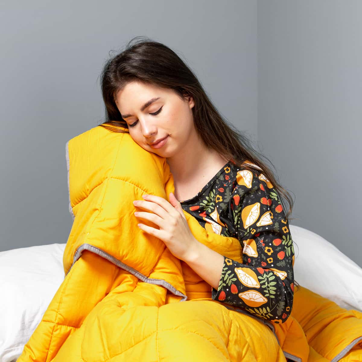 Couverture thérapeutique originale - Housse de couverture pondérée avec boucles pour enfants et adultes