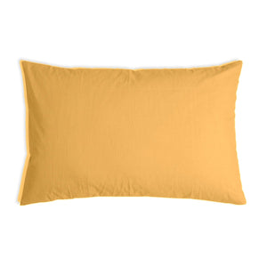 Coussin de santé avec housse en coton jaune pour adultes – housse de coussin vue de face