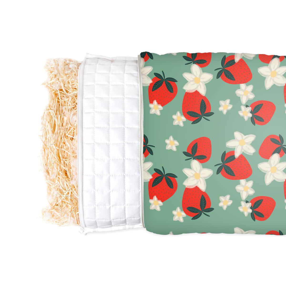 Coussin de santé avec motif fraises pour enfants