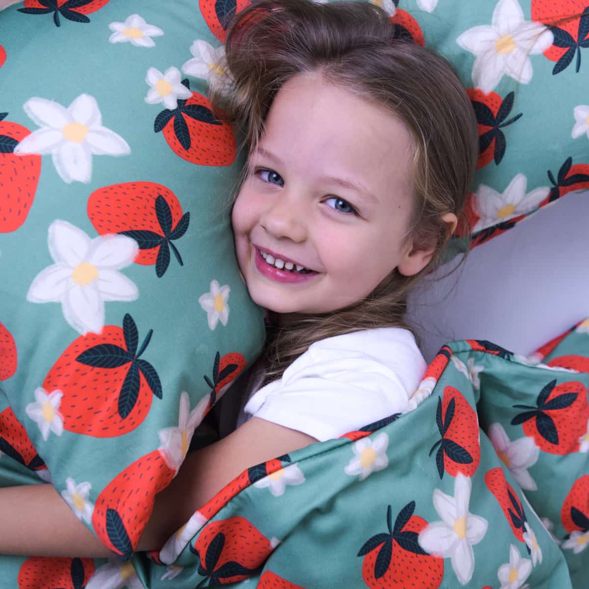 Coussin de santé avec motif fraises pour enfants