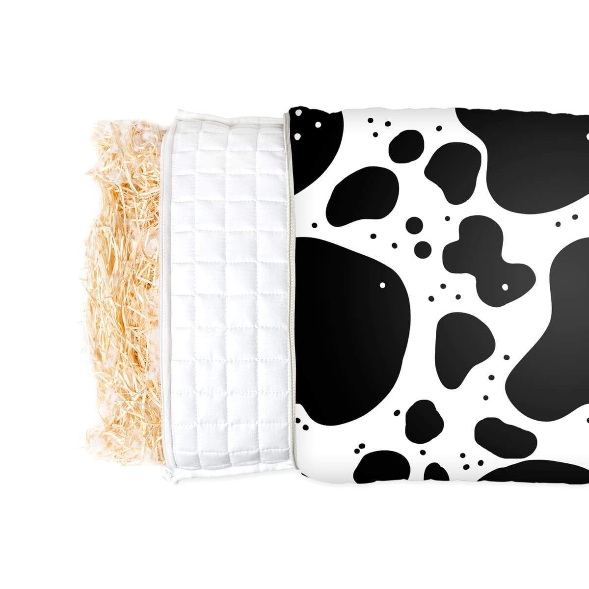 Coussin de santé avec motif taches de vache pour enfants