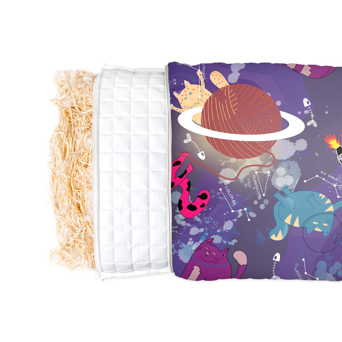 Coussin de santé avec motif espace pour enfants