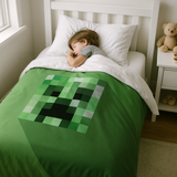 Couverture thérapeutique originale - Couverture lestée Minecraft Creeper avec housse en coton pour enfants et adultes