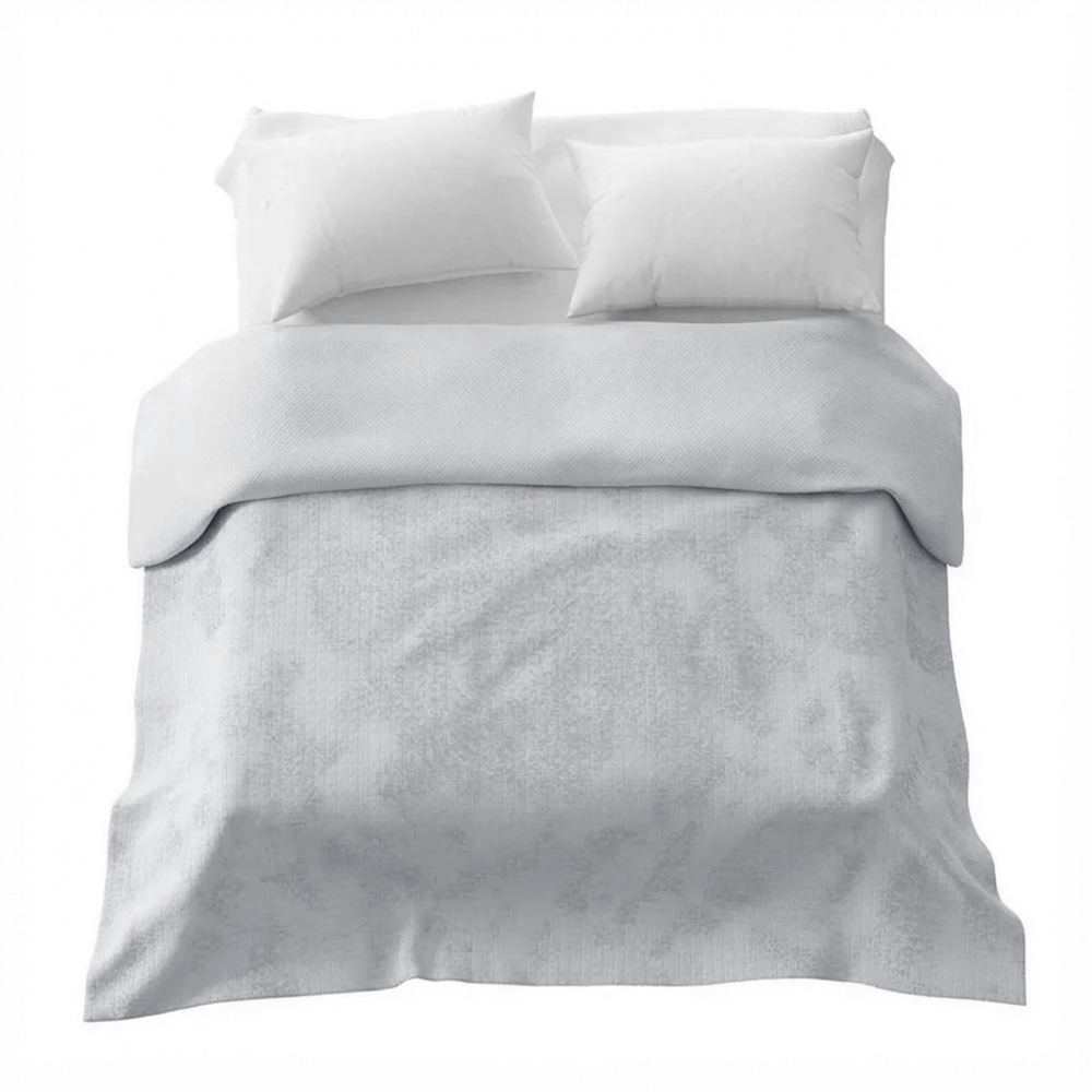 Couverture thérapeutique originale - Housse 4 saisons en gris