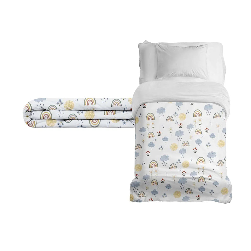 Couverture thérapeutique originale - Couverture pondérée arc-en-ciel avec housse en coton pour enfants