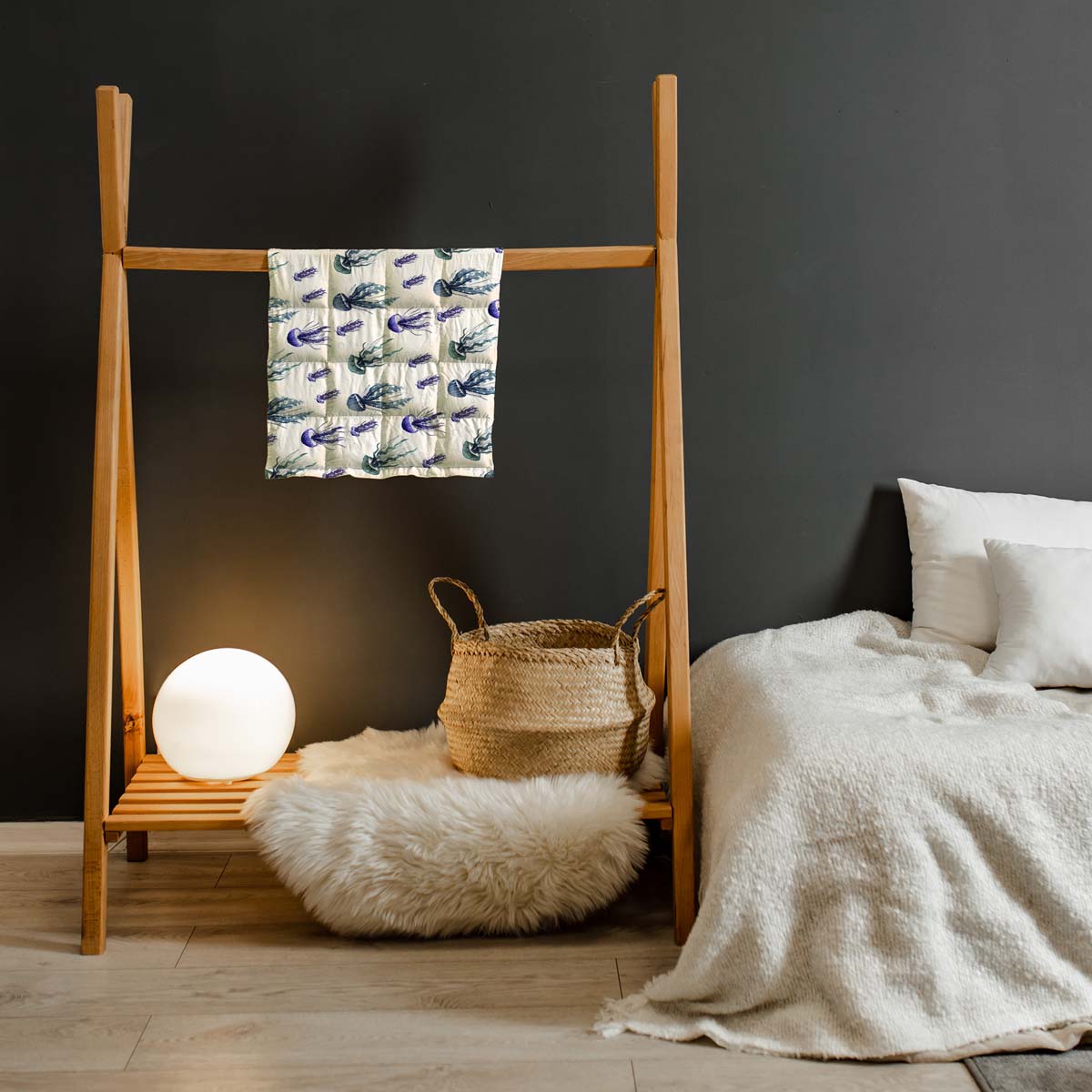 Coussin lesté pour enfants - motifs animaux marins