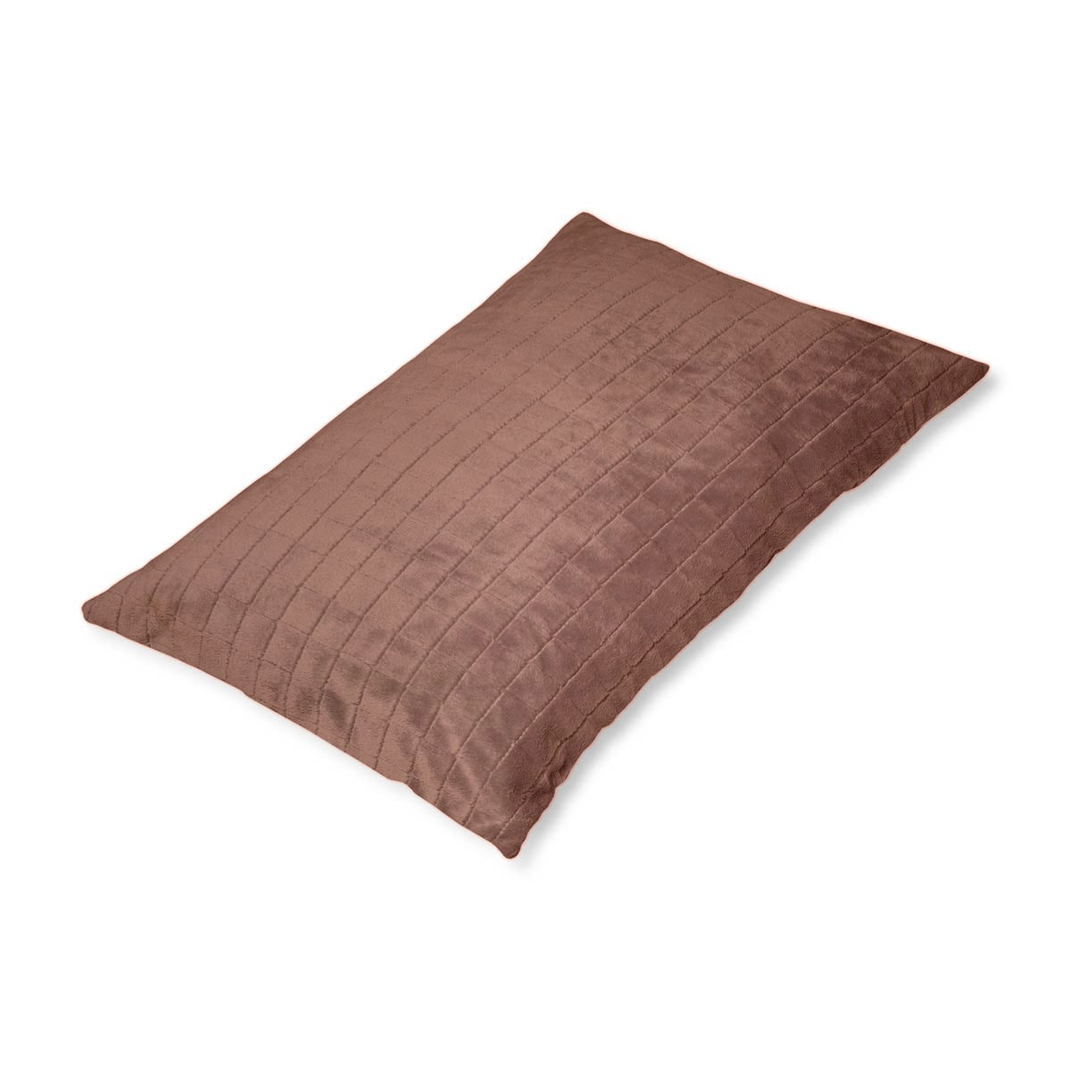 Coussin de santé avec housse 4 saisons rose poudré pour adultes – housse de coussin vue de biais