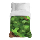 Couverture thérapeutique originale - Couverture lestée Minecraft Paysage avec housse en coton pour enfants et adultes
