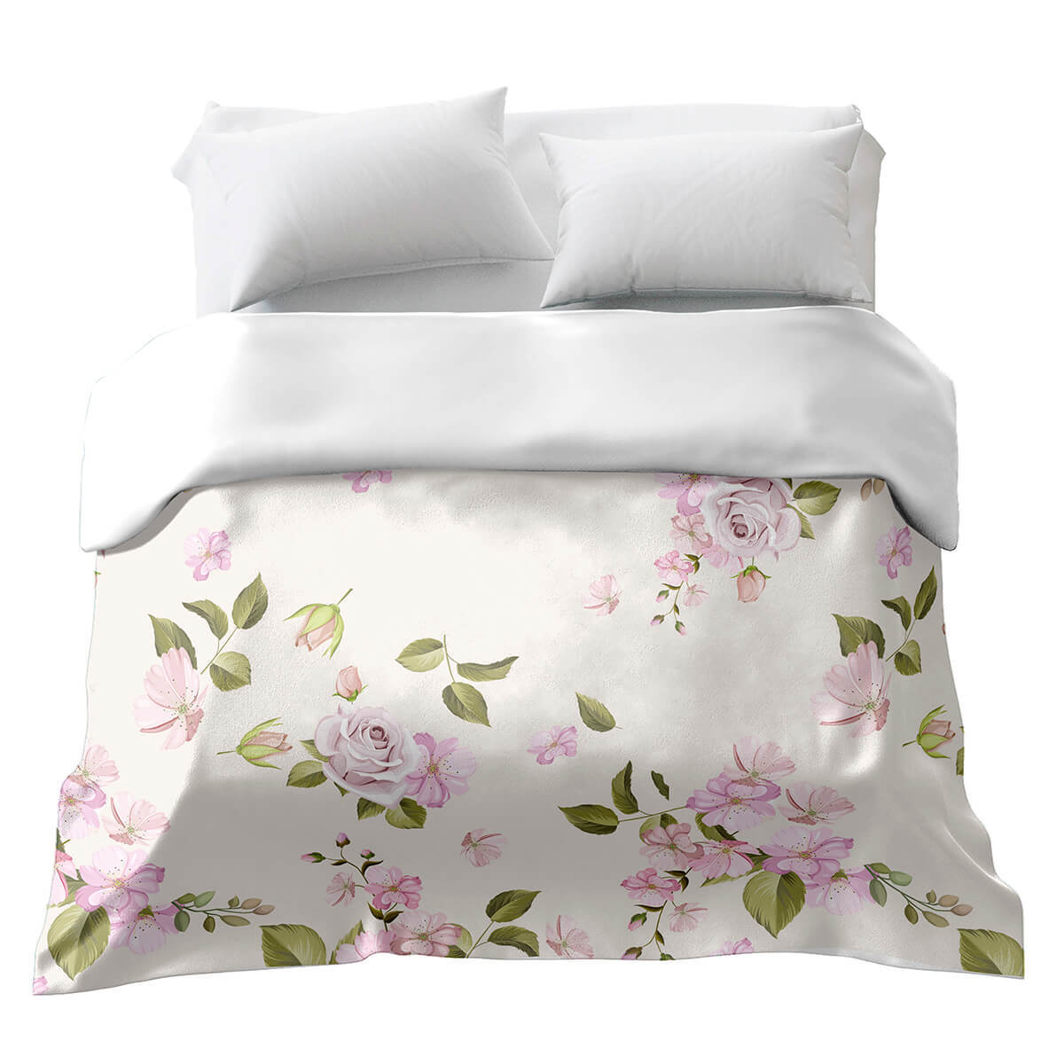 Couverture thérapeutique originale - Housse en coton Roses romantiques