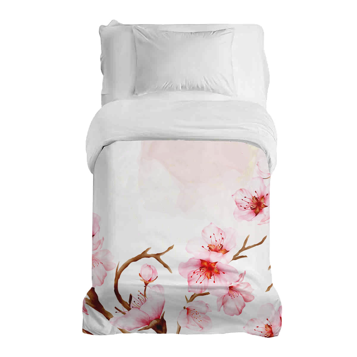 Couverture thérapeutique originale - Housse en coton Grandes fleurs de cerisier
