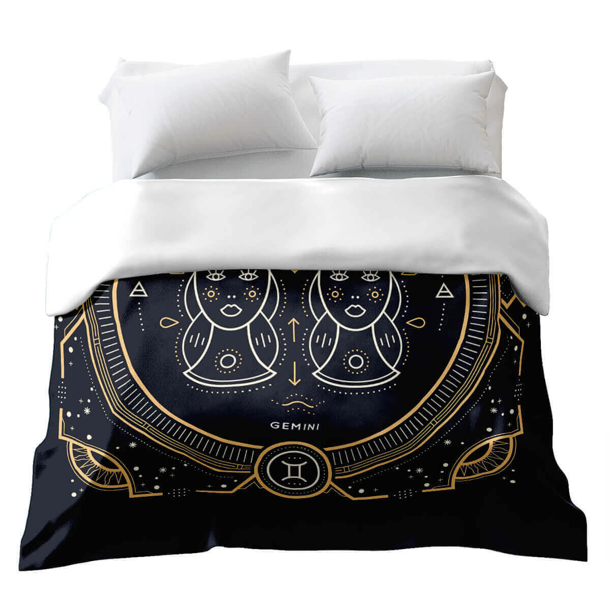 Couverture thérapeutique originale - Housse en coton Signe astrologique Gémeaux