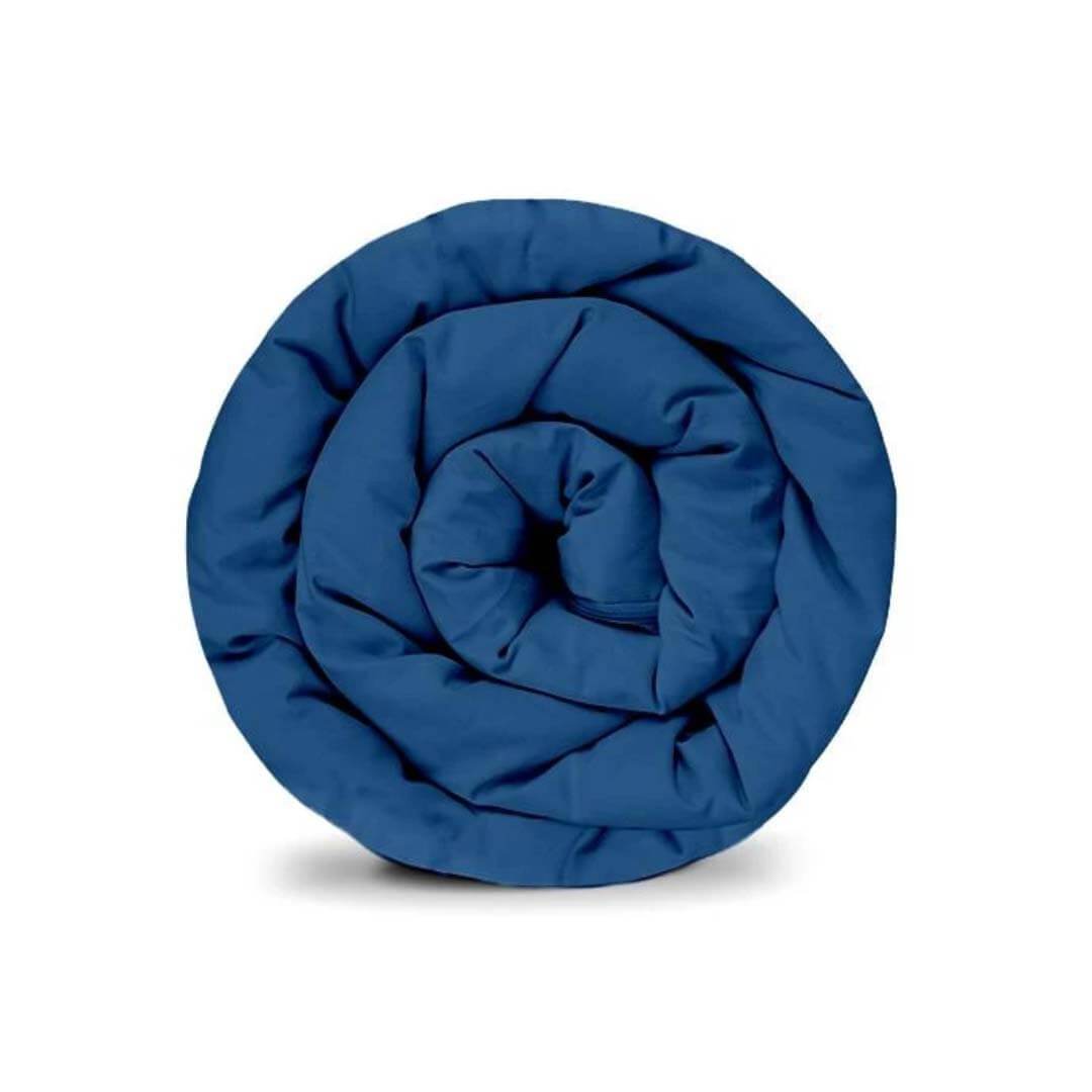 Couverture thérapeutique originale - Housse en coton bleu