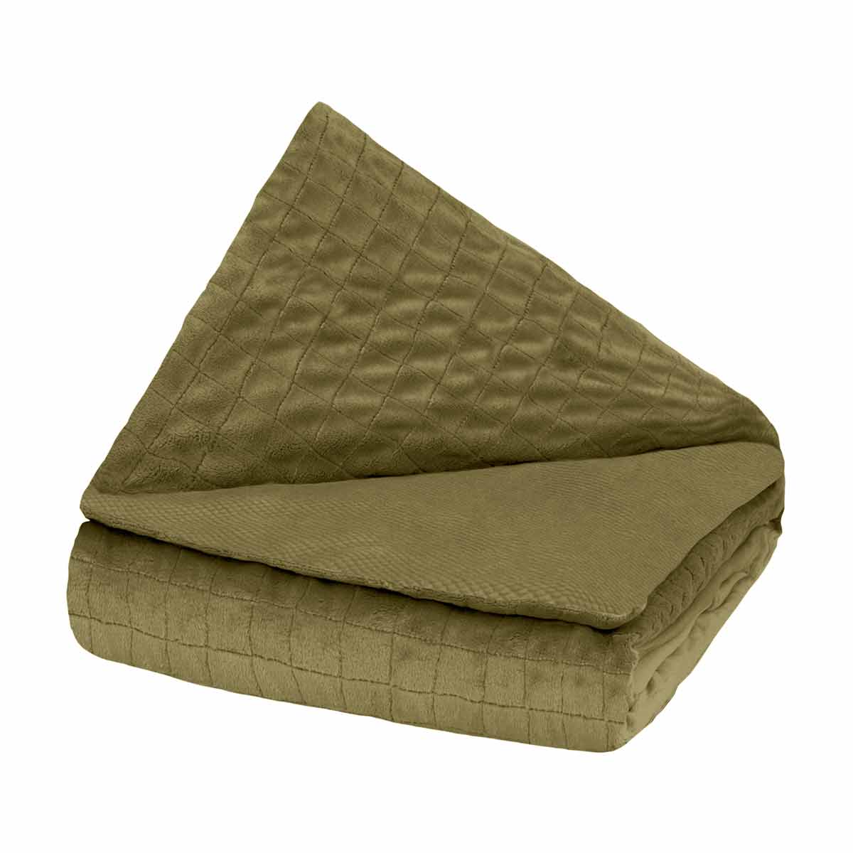 Couverture thérapeutique originale - Housse 4 saisons en vert olive
