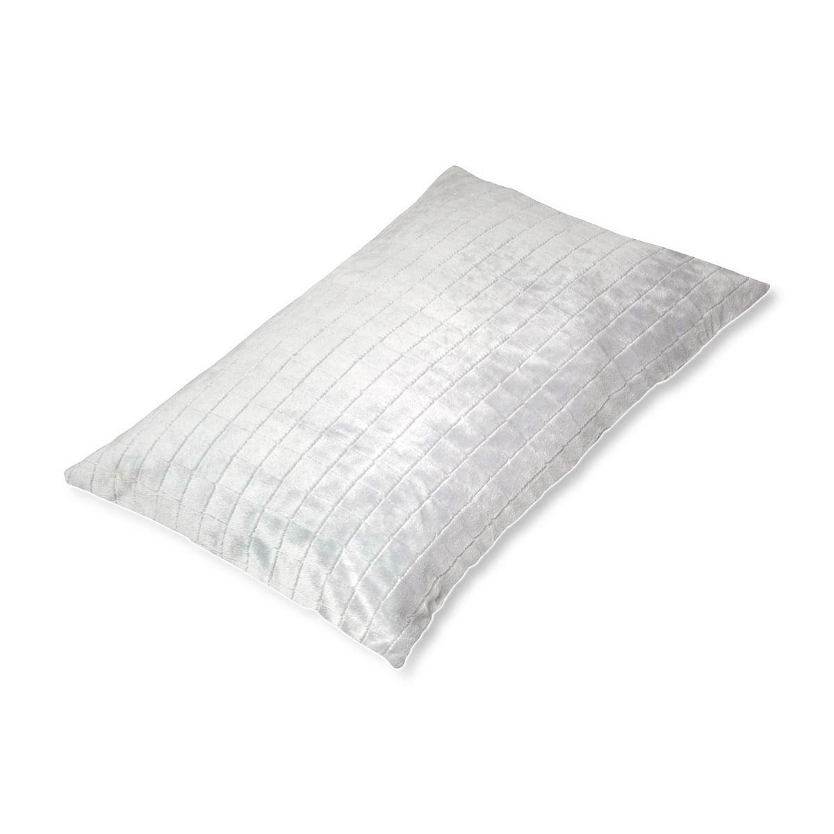 Coussin de santé avec housse 4 saisons blanc pour adultes – housse de coussin vue de biais