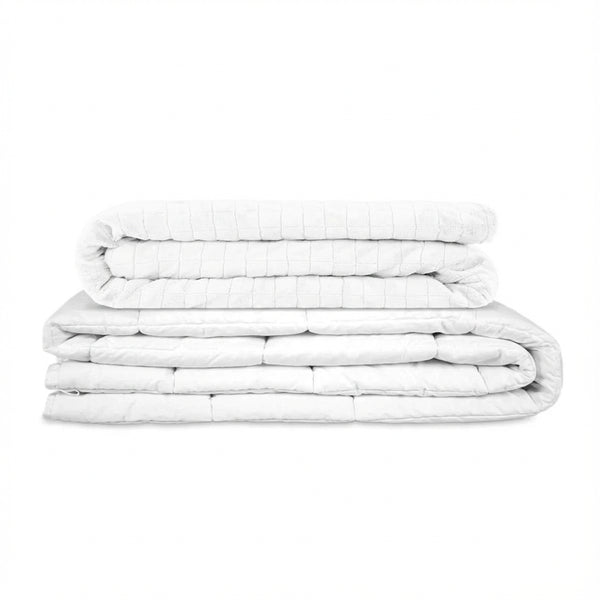 Couverture thérapeutique originale - Couverture pondérée avec housse 4 saisons en vert sapin pour adultes