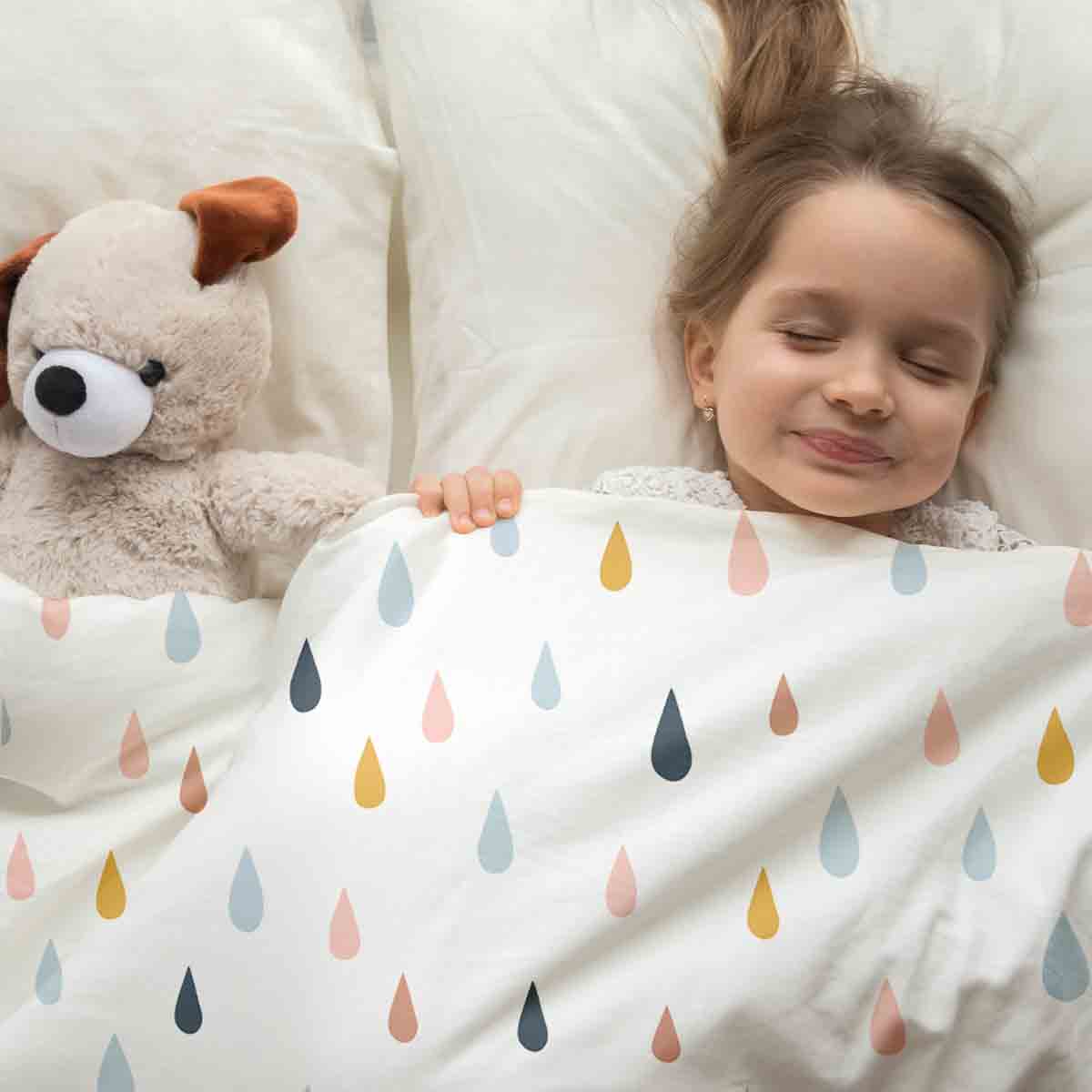 Couette thérapeutique originale - Ensemble de literie en coton avec gouttes colorées