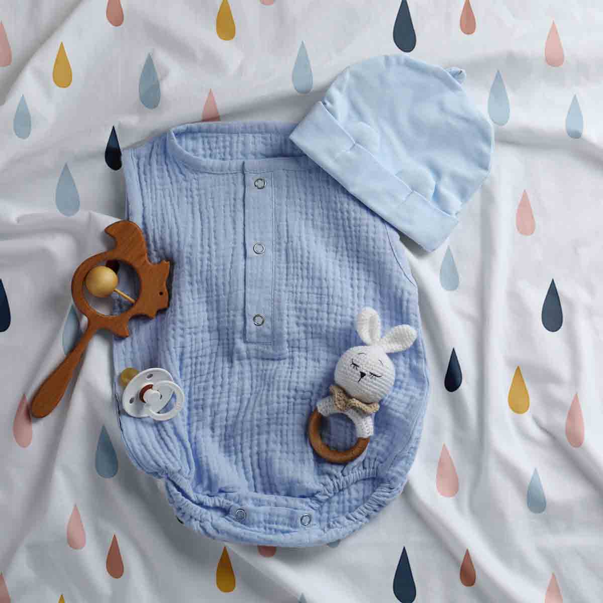 Couette thérapeutique originale - Ensemble de literie en coton avec gouttes colorées