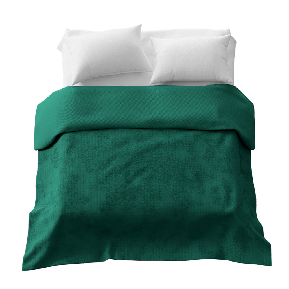Couverture thérapeutique originale - Housse 4 saisons en vert sapin