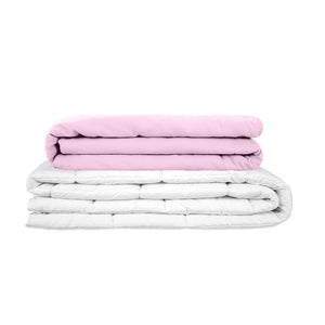 Couverture de Thérapie Originale - Couverture Pondérée avec Housse en Coton Rose pour Enfants