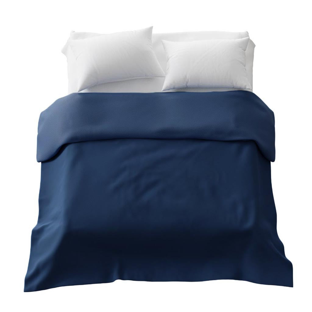 Couverture thérapeutique originale - Housse en coton bleu foncé