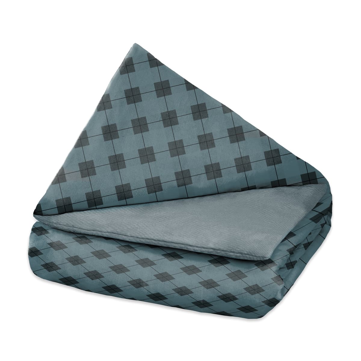 Couverture thérapeutique originale - Housse en coton noir bleu