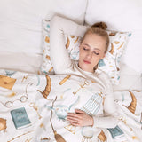 Couverture thérapeutique originale - Couverture pondérée magique avec housse en coton pour enfants et adultes