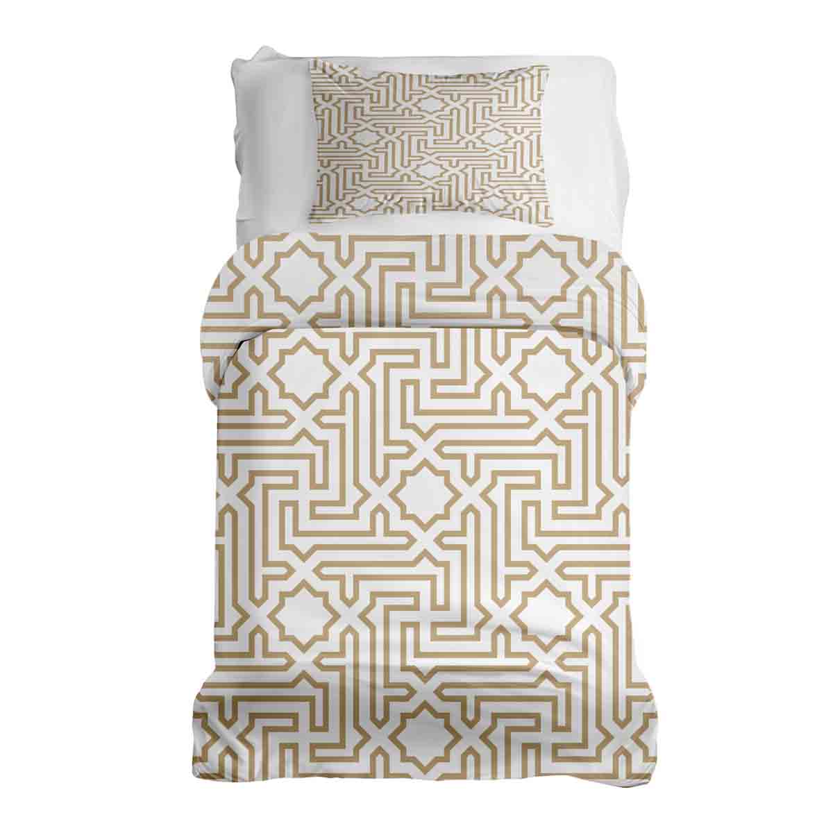 Original Therapiedecke - Ensemble de literie en coton Beige avec formes
