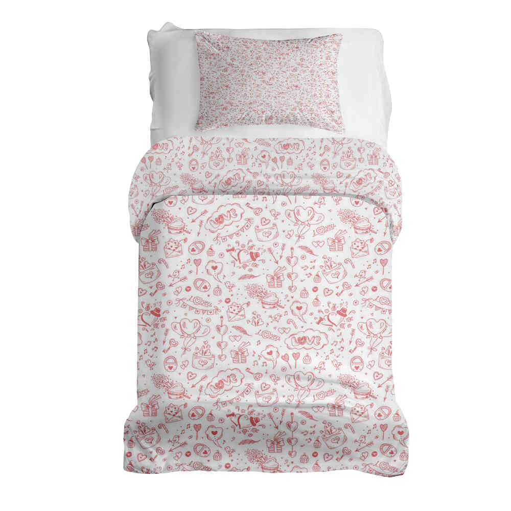 Original Therapiedecke - Ensemble de literie en coton Be my Valentine