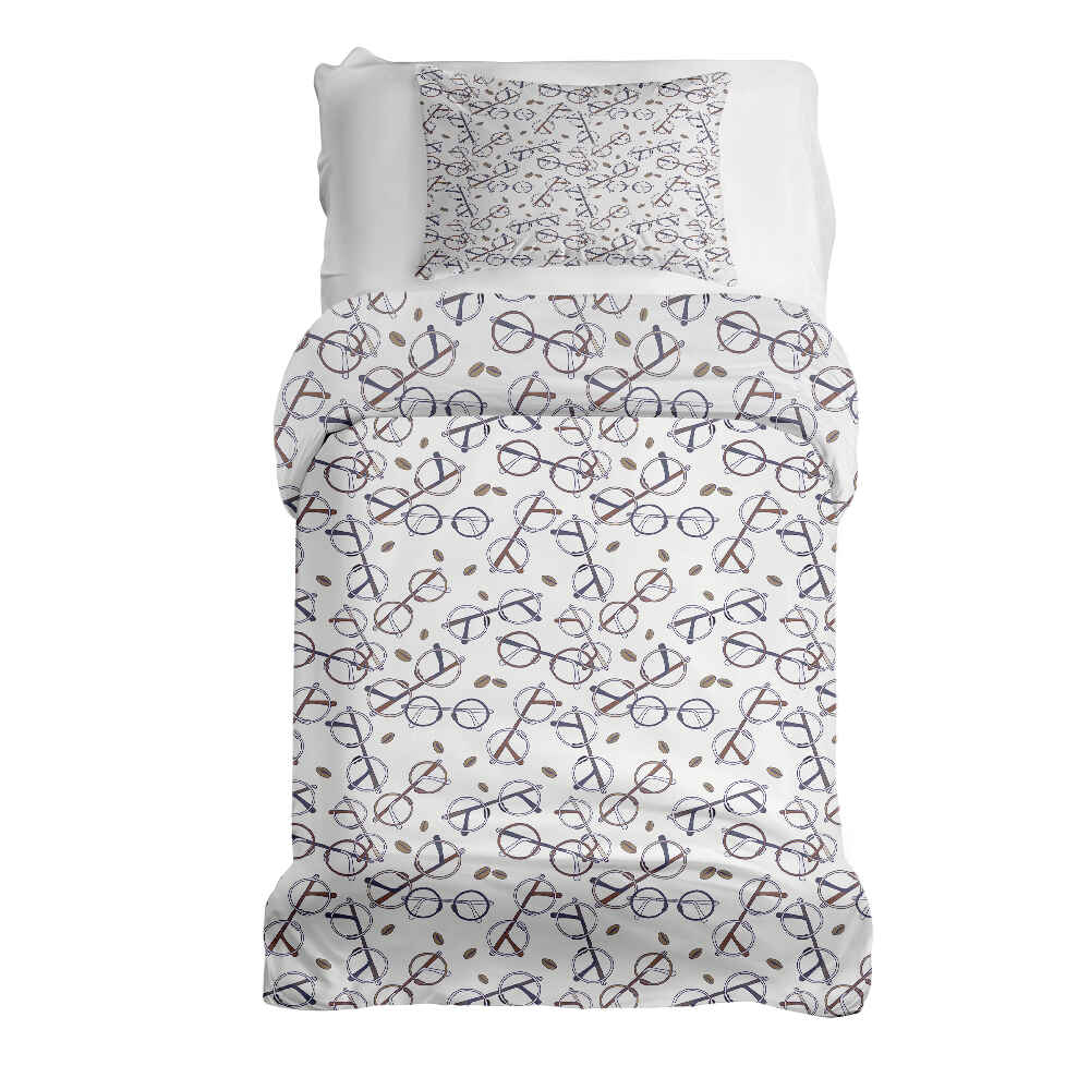 Original Therapiedecke - Ensemble de literie en coton lunettes de Harry