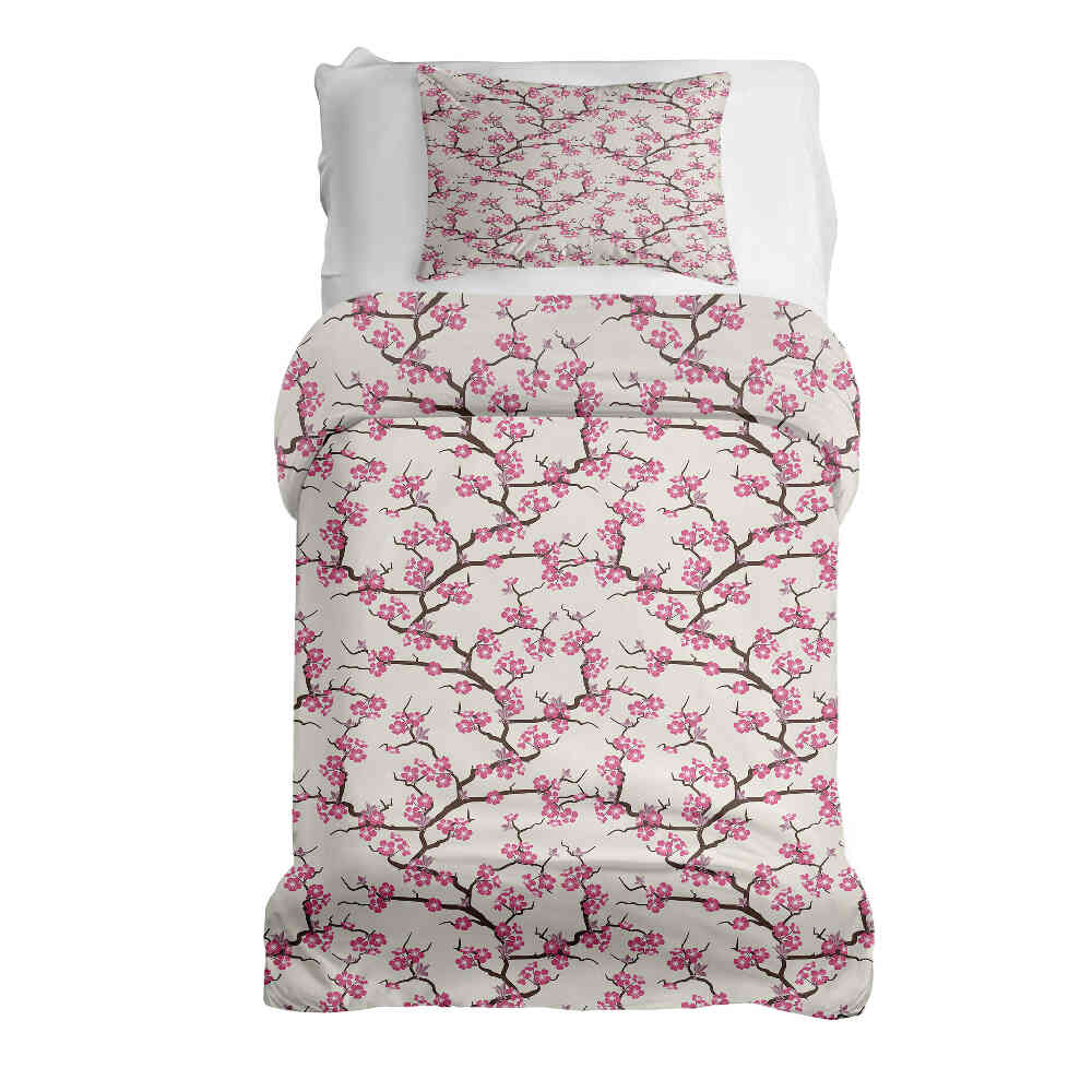 Original Therapiedecke - Ensemble de literie en coton Fleur de cerisier japonaise