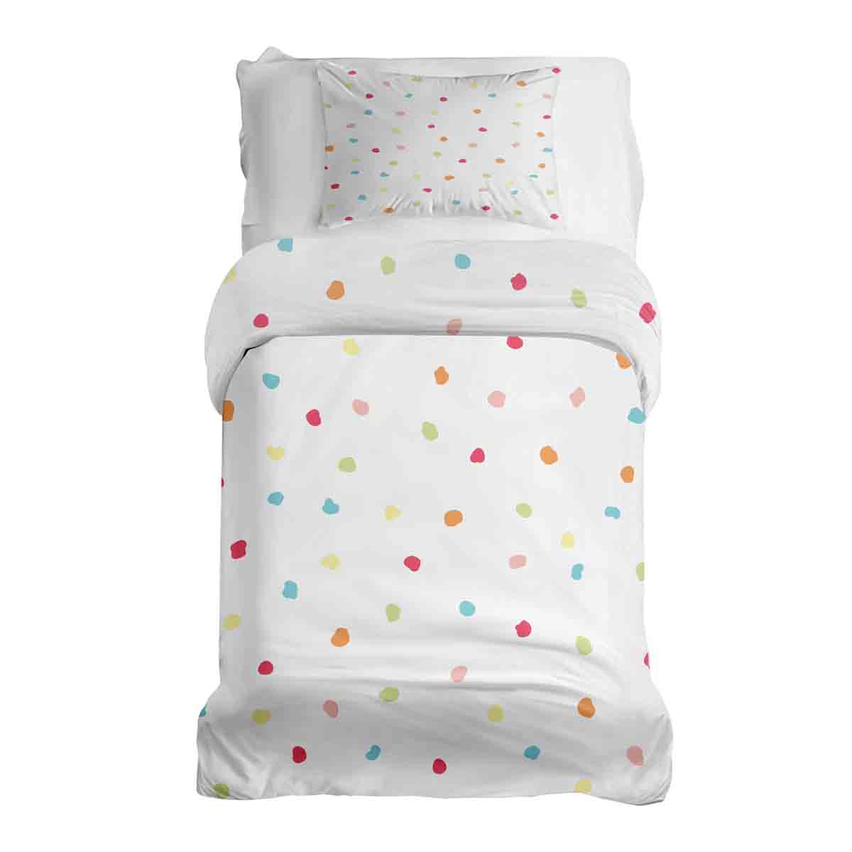 Original Therapiedecke - Ensemble de literie en coton Points multicolores
