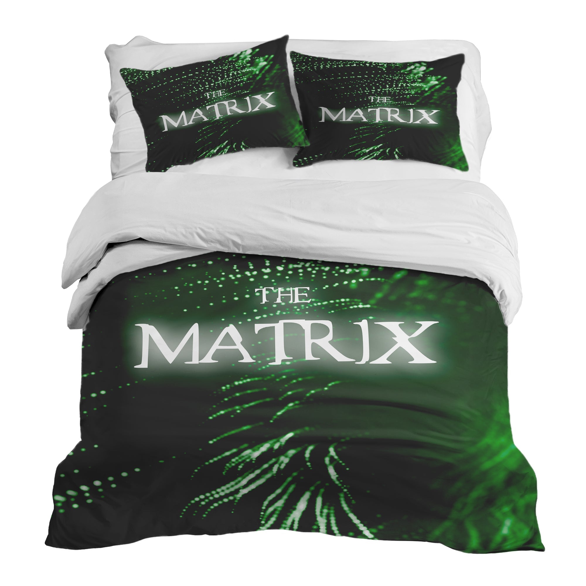 Couverture Thérapeutique Originale TD - Ensemble de Literie en Coton Vert The Matrix