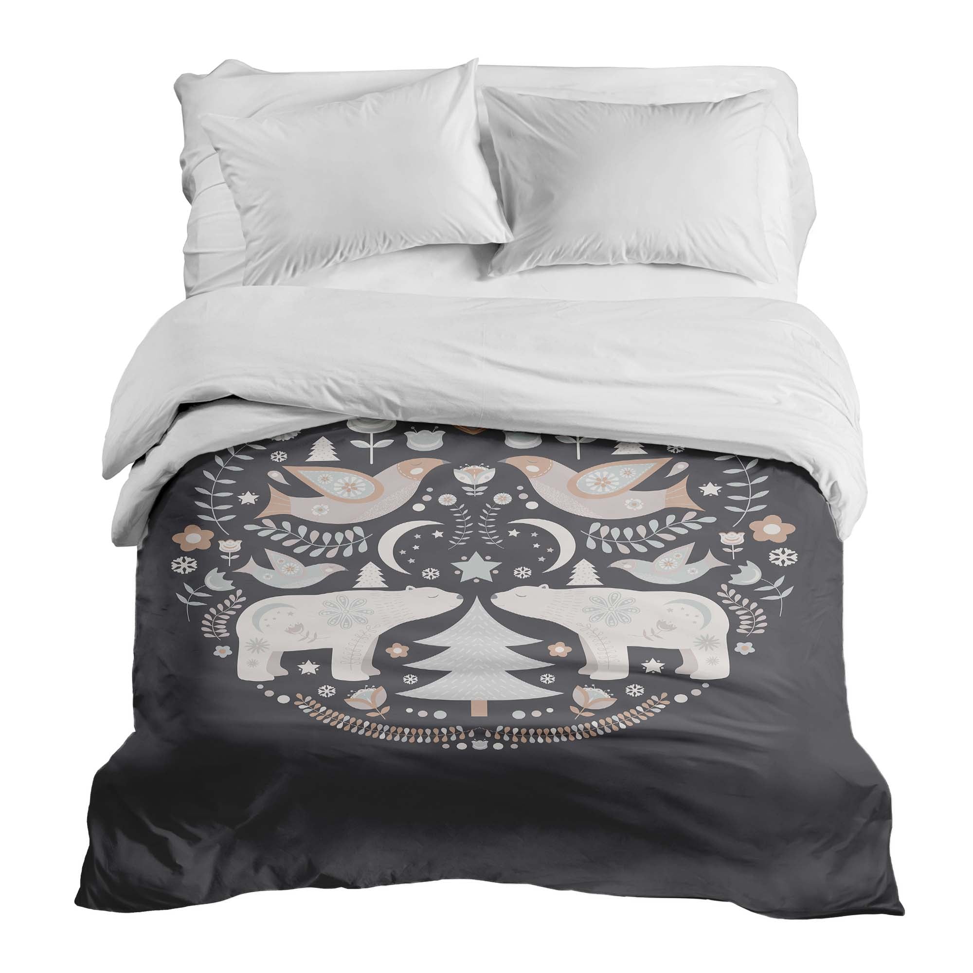 Couverture thérapeutique originale - Housse en coton Noël à Moscou