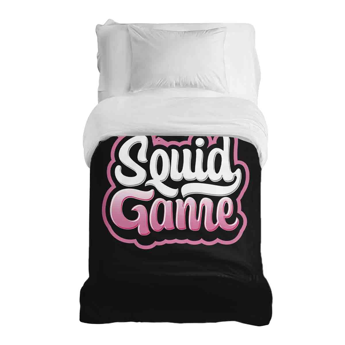 Couverture thérapeutique originale - Housse en coton noire Squid
