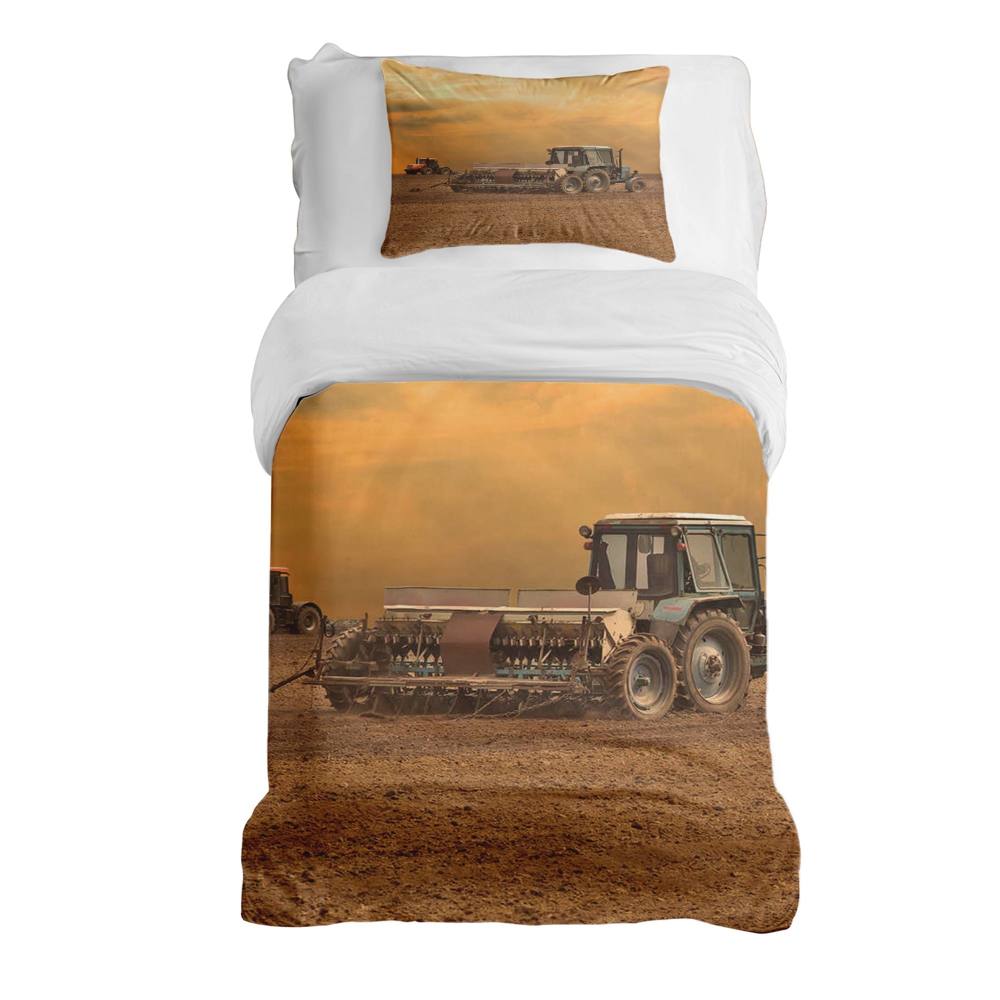 Ensemble de literie avec couverture thérapeutique Deux tracteurs