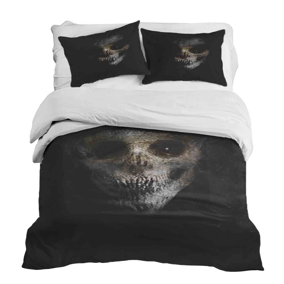 Original Therapiedecke - Ensemble de literie en coton Noir Effrayant