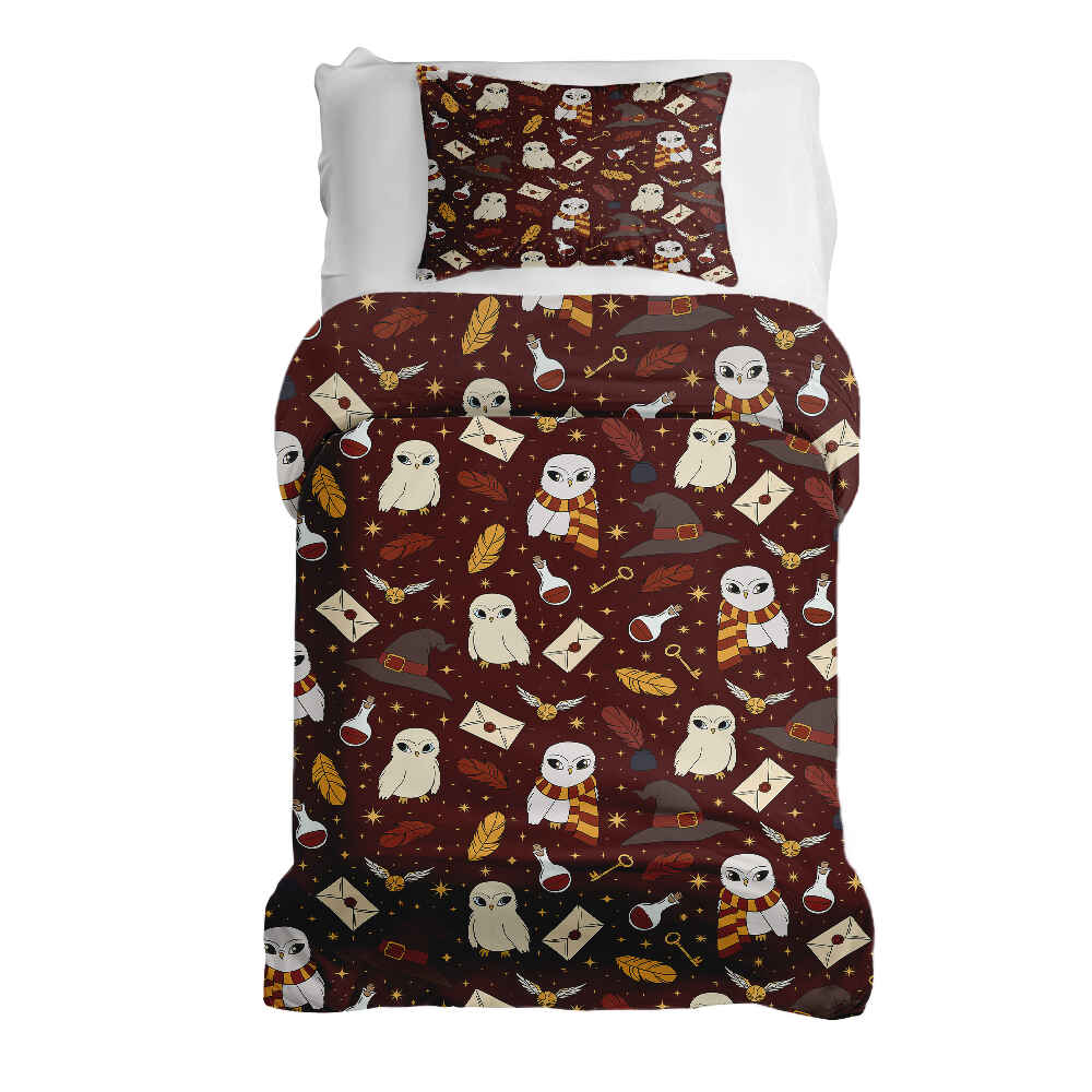Original Therapiedecke - Ensemble de literie en coton marron Hedwig