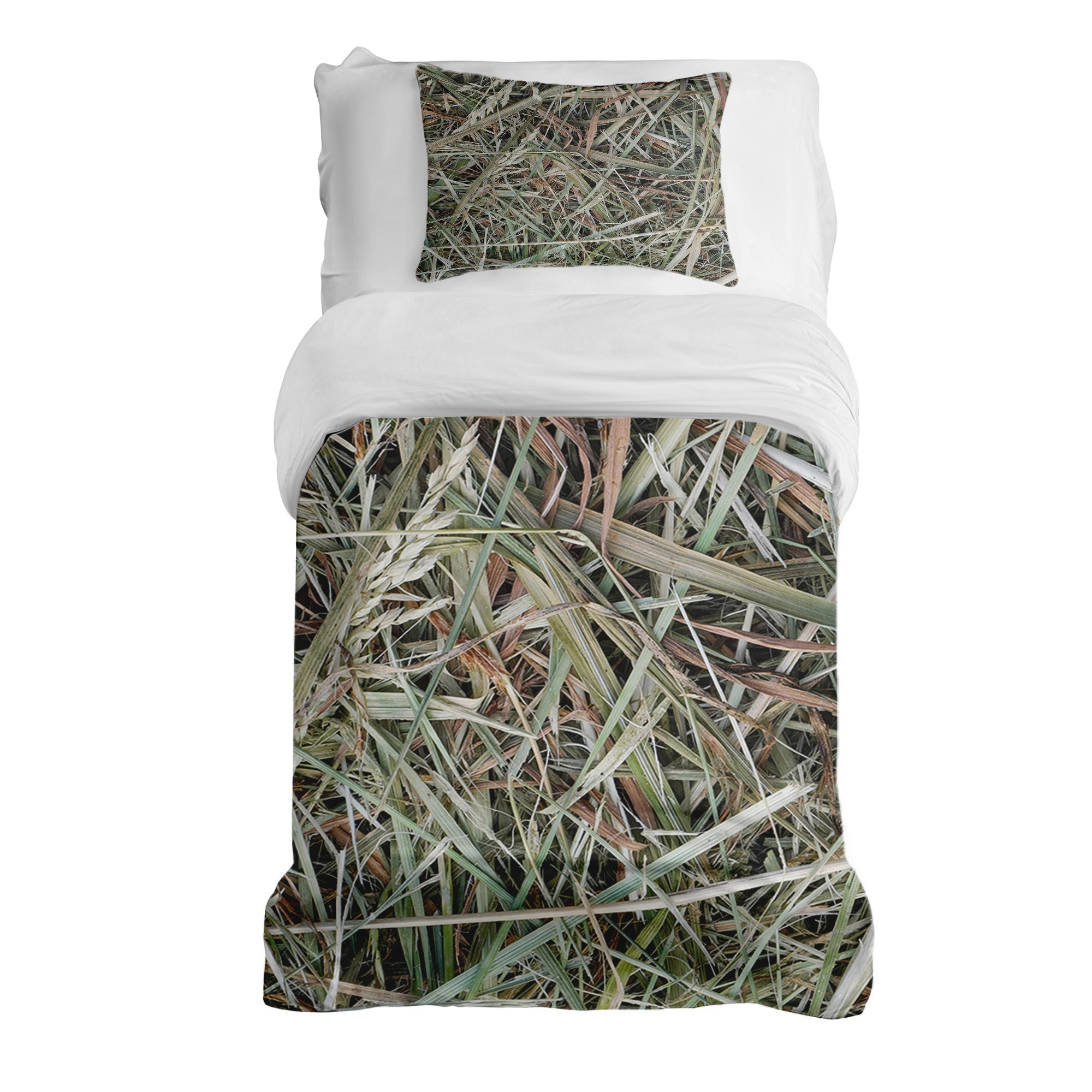 Couette thérapeutique Ensemble de literie blanc avec paille