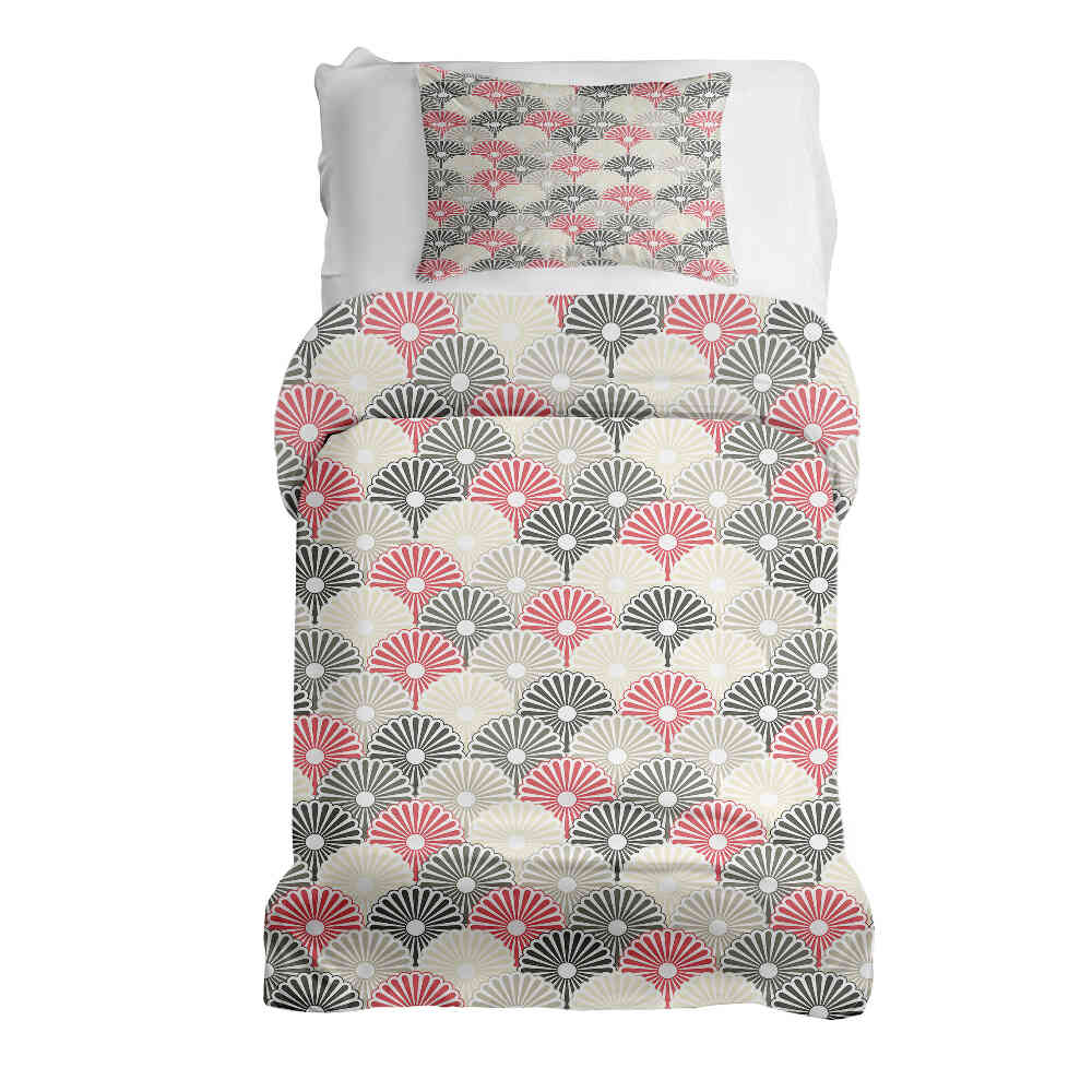 Original Therapiedecke - Ensemble de literie en coton Fleurs abstraites colorées