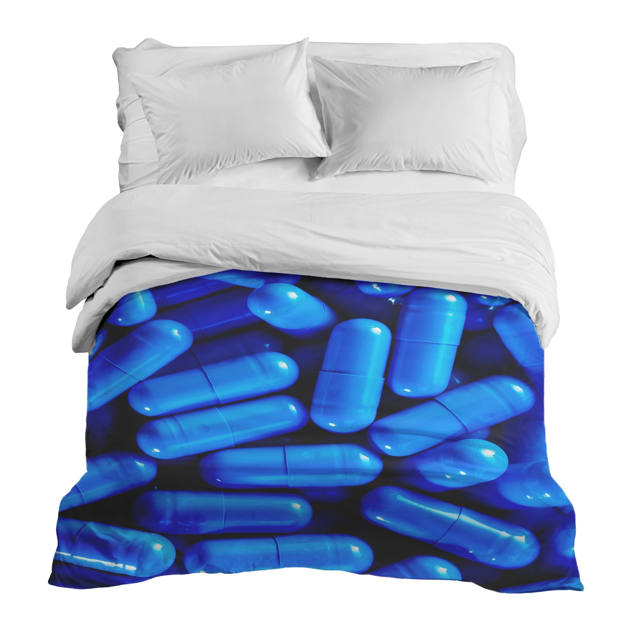 Couverture thérapeutique originale - Housse en coton bleue Tabletten