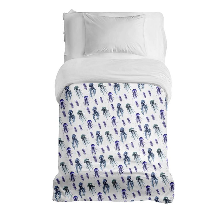 Couverture thérapeutique originale - Housse en coton Méduses